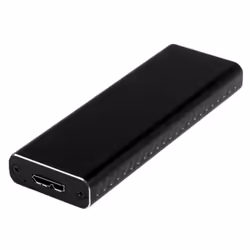 StarTech.com Boîtier Aluminium M.2 SSD vers USB 3.0 (5Gbps) avec UASP - Noir - M.2 NGFF SATA avec Clé B &amp; Clé B+M - Boîti ...