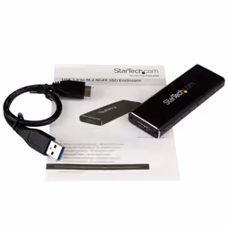 StarTech.com Boîtier Aluminium M.2 SSD vers USB 3.0 (5Gbps) avec UASP - Noir - M.2 NGFF SATA avec Clé B & Clé B+M - Boîtier Externe M.2 Portable - Non Compatible avec NVMe / AHCI - Vue supplémentaire 6