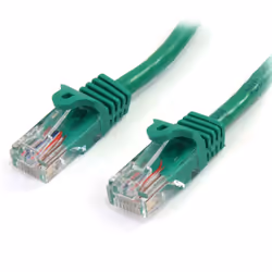 StarTech.com Câble réseau Cat5e UTP sans crochet de 3m - Cordon Ethernet RJ45 anti-accroc - M/M - Vert, 3 m, Cat5e, U/UTP (UT ...