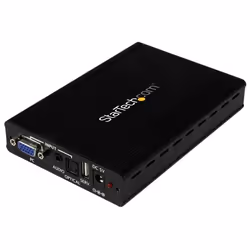 StarTech.com Convertisseur VGA vers HDMI avec scaler et audio - 1920x1200 / 1080p, Convertisseur vidéo scaler, Noir, Acier, C ...