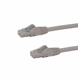 StarTech.com Câble réseau Cat6 Gigabit UTP sans crochet de 10m - Cordon Ethernet RJ45 anti-accroc - M/M - Gris, 10 m, Cat6, U ...