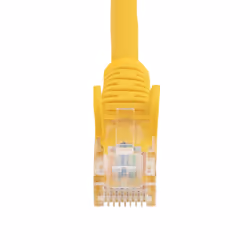StarTech.com Câble réseau Cat5e UTP sans crochet de 2m - Cordon Ethernet RJ45 anti-accroc - M/M - Jaune - Vue supplémentaire 4