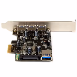StarTech.com Carte contrôleur PCI Express à 4 ports USB 3.0 - 3 externes 1 interne - Adaptateur PCIe USB avec UASP - Vue supplémentaire 4