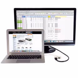 StarTech.com Adaptateur audio / vidéo de voyage - Convertisseur 2-en-1 Mini DisplayPort vers HDMI ou VGA - Blanc - Vue supplémentaire 5