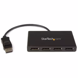 StarTech.com Répartiteur DisplayPort 1.2 à 4 ports, Adaptateur Multi-Moniteur DisplayPort vers 4x DP, Hub MST pour Ordinateur ...