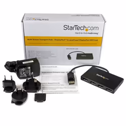 StarTech.com Répartiteur DisplayPort 1.2 à 4 ports, Adaptateur Multi-Moniteur DisplayPort vers 4x DP, Hub MST pour Ordinateur Quad 1080p 60Hz - Windows Uniquement, Pas de Pilote - Vue supplémentaire 9