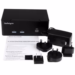 StarTech.com Switch KVM USB double VGA à 2 ports avec hub USB 2.0 à 2 ports - Vue supplémentaire 4