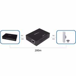 StarTech.com Répéteur Gigabit PoE+ à 1 port - Extendeur Power over Ethernet 802.3at et 802.3af - 100 m - Vue supplémentaire 4