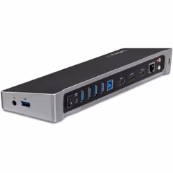 StarTech.com Station d'Accueil USB 3.0 à 3 Écrans avec 2x 4K DisplayPort et HDMI - Hub USB-A à 5 Ports (1x Fast-Charge)