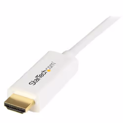 StarTech.com Câble adaptateur Mini DisplayPort vers HDMI de 2 m - M/M - 4K - Blanc - Vue supplémentaire 4