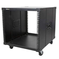 StarTech.com Rack 9U à Châssis Ouvert avec Roulettes - Armoire Portable à 4 Montants et 23" de Profondeur pour Équipement Réseau, Données et Serveur 19" - Capacité de 99kg
