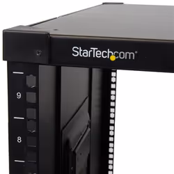 StarTech.com Rack 9U à Châssis Ouvert avec Roulettes - Armoire Portable à 4 Montants et 23" de Profondeur pour Équipement Réseau, Données et Serveur 19" - Capacité de 99kg