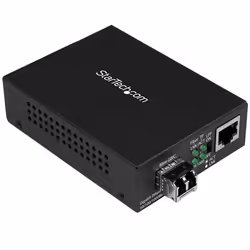 StarTech.com Convertisseur de média Gigabit Ethernet fibre optique compact - 850nm MM LC - 550 m, 1000 Mbit/s, 1000Base-T, 10 ...