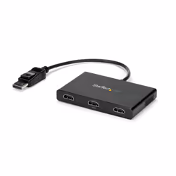 StarTech.com Adaptateur Multi-Moniteur 3 Ports - Hub MST DisplayPort 1.2 vers 3x HDMI - Triple Moniteurs HDMI 1080p - Mode d' ...