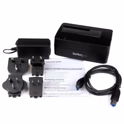 StarTech.com Station d'Accueil pour Disque Dur USB 3.1 à SATA à Baie Unique, Dock pour Disque Dur USB 3.1 (10 Gbps), Station d'Accueil pour HDD/SSD Externe 2.5/3.5" SATA III, Chargement par le Haut - Vue supplémentaire 4