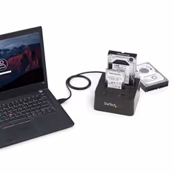 StarTech.com Station d'accueil USB 3.1 (10 Gb/s) pour 2 disques durs SATA de 2,5 / 3,5 pouces - Vue supplémentaire 4