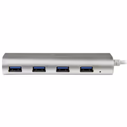 StarTech.com Hub USB 3.0 compact à 4 ports avec câble intégré - 5Gbps - Argent