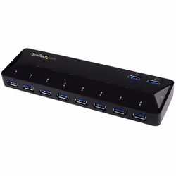 StarTech.com Concentrateur USB 3.0 (5Gbps) 10 ports avec Ports de Charge et de Synchronisation - 8 x USB-A, 2 x USB-A ports d ...