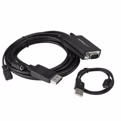 StarTech.com Câble adaptateur DisplayPort vers VGA de 3 m avec audio - M/M - 1920x1200 / 1080p - Vue supplémentaire 5