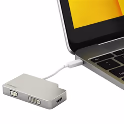 StarTech.com Adaptateur de voyage audio/vidéo 3 en 1 - Mini DisplayPort vers VGA, DVI ou HDMI - 4K - Aluminium - Vue supplémentaire 6