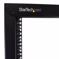 StarTech.com Rack Serveur Mobile 42U à 2 Mâts, Rack Réseau 19" à 2 Mâts avec Roulettes, Rack Ouvert Roulant pour Équipement AV/Data/Media/IT, Rack Ordinateur pour la Maison/Bureau - Roulettes Incluses