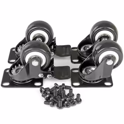 StarTech.com Rack Serveur Mobile 42U à 2 Mâts, Rack Réseau 19" à 2 Mâts avec Roulettes, Rack Ouvert Roulant pour Équipement AV/Data/Media/IT, Rack Ordinateur pour la Maison/Bureau - Roulettes Incluses - Vue supplémentaire 7