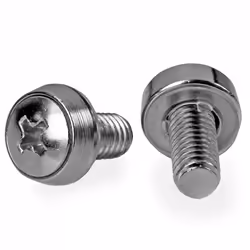 StarTech.com Paquet de 100 vis de montage M6 x 12 mm, Vis, Acier inoxydable, 568 g, 100 pièce(s), 120 mm, 216 mm