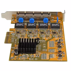 StarTech.com Carte réseau PCI Express à 4 ports Gigabit Ethernet - Vue supplémentaire 4