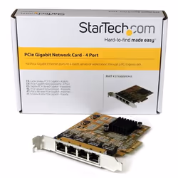 StarTech.com Carte réseau PCI Express à 4 ports Gigabit Ethernet - Vue supplémentaire 5