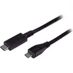 StarTech.com Câble USB 2.0 USB-C vers Micro-B de 1 m - M/M - Noir, 1 m, USB C, Micro-USB B, USB 2.0, Mâle/Mâle, Noir
