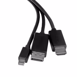 StarTech.com Câble adaptateur HDMI, DisplayPort ou Mini DisplayPort vers HDMI de 2 m - Noir - Vue supplémentaire 4