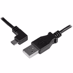 StarTech.com Câble de charge et synchronisation Micro USB de 1 m - USB-A vers Micro-B à angle gauche - M/M - 0,25 mm², 1 m, U ...