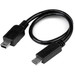 StarTech.com Câble USB OTG Micro USB vers Mini USB de 20 cm - M/M