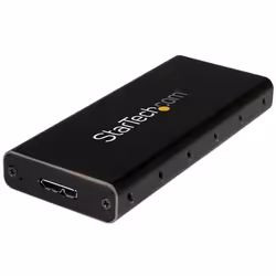StarTech.com Boîtier USB 3.1 (10 Gb/s) pour disque mSATA - Aluminium, Enceinte ssd, mSATA, 10 Gbit/s, Connectivité USB, Noir, ...
