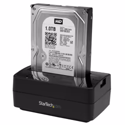 StarTech.com Station d'Accueil pour Disque Dur à 1 Baie USB 3.1 / eSATA vers SATA, Dock pour Disque Dur USB 3.1 (10 Gbps), Station d'Accueil pour Disque Dur Externe 2.5/3.5" SATA III, Chargement par le Haut - Vue supplémentaire 6
