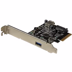 StarTech.com Carte contrôleur PCI Express à 2 ports USB 3.1 (10 Gb/s) - 1 externe 1 interne - USB-A, PCIe, USB 3.2 Gen 1 (3.1 ...