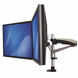 StarTech.com Support de bureau pour 2 écrans avec bras articulés - Multidirectionnel - Empilable - Installation sans outil - Vue supplémentaire 10