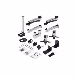 StarTech.com Support de bureau pour 2 écrans avec bras articulés - Multidirectionnel - Empilable - Installation sans outil - Vue supplémentaire 15