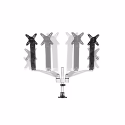StarTech.com Support de bureau pour 2 écrans avec bras articulés - Multidirectionnel - Empilable - Installation sans outil