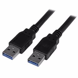 StarTech.com Câble USB 3.0 A vers A de 3 m - M/M - Noir, 3 m, USB A, USB A, USB 3.2 Gen 1 (3.1 Gen 1), Mâle/Mâle, Noir