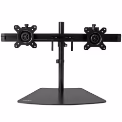 StarTech.com Support de bureau pour 2 écrans, Autonome, 8 kg, 61 cm (24"), 100 x 100 mm, Réglage de la hauteur, Noir