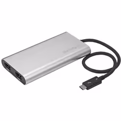 StarTech.com Adaptateur Thunderbolt 3 vers double HDMI - 4K 30 Hz - Compatible avec Windows seulement, 3840 x 2160 pixels
