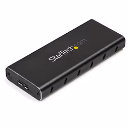 StarTech.com Boîtier USB 3.1 (10 Gb/s) pour SSD SATA M.2 NGFF avec câble USB-C - Aluminium, Enceinte ssd, M.2, M.2, 10 Gbit/s ...