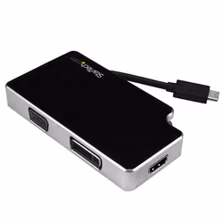 StarTech.com Adaptateur audio / vidéo de voyage 3 en 1 - USB-C vers VGA DVI ou HDMI - 4K, USB Type-C, Sortie DVI, Sortie HDMI ...