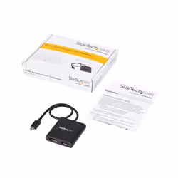 StarTech.com Adaptateur USB-C vers Double DisplayPort 1.2, Hub USB-C Multi-Moniteur MST, Double écran 4K 30Hz/1080p 60Hz DP Extender/Splitter pour Ordinateur Portable, Câble Intégré Extra-Long - Windows Uniquement - Vue supplémentaire 8