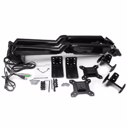 StarTech.com Support de bureau pour 2 écrans avec 2 ports USB et audio passthrough intégrés - Vue supplémentaire 8
