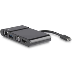 StarTech.com Adaptateur Multiport USB-C - Mini Dock USB-C avec HDMI 4K ou VGA 1080p - Gigabit Ethernet - USB-A 3.0 5Gbps - Adaptateur A/V USB-C - Fin de série - Remplacé par DKT31CHVL