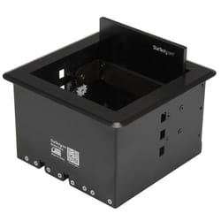 StarTech.com Boîte de gestion de câbles pour table de conférence - Boîtier de rangement de câbles audio/vidéo