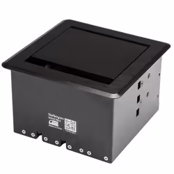 StarTech.com Boîte de gestion de câbles pour table de conférence - Boîtier de rangement de câbles audio/vidéo