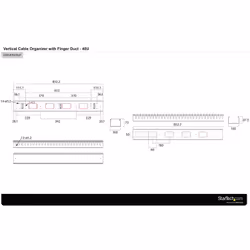 StarTech.com CMVER40UF accessoire de racks Panneau de gestion de câbles - Vue supplémentaire 12
